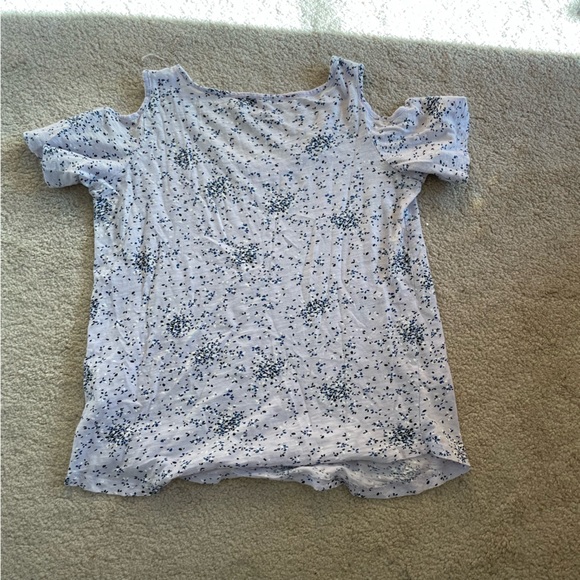 Denverhays off the shoulder floral t-shirt - Picture 4 of 4